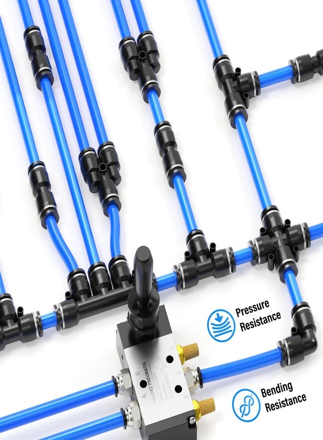 TAILONZ PNEUMATIC 14mm OD 10mm ID Polyurethane PU Air Hose Pipe Tube Kit 5 Meter 16.4ft - Image 5